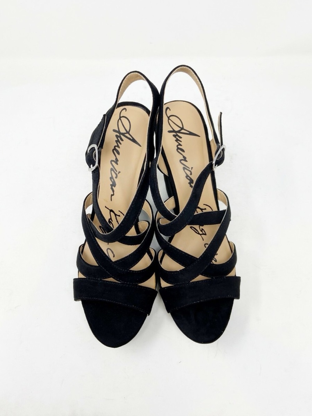 American Rag Womens Arielle Black Wedge Sandals